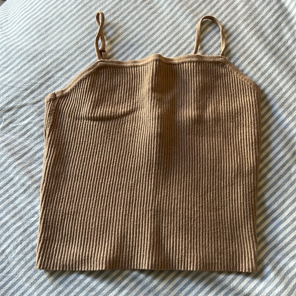 Abercrombie ribbed crop tank